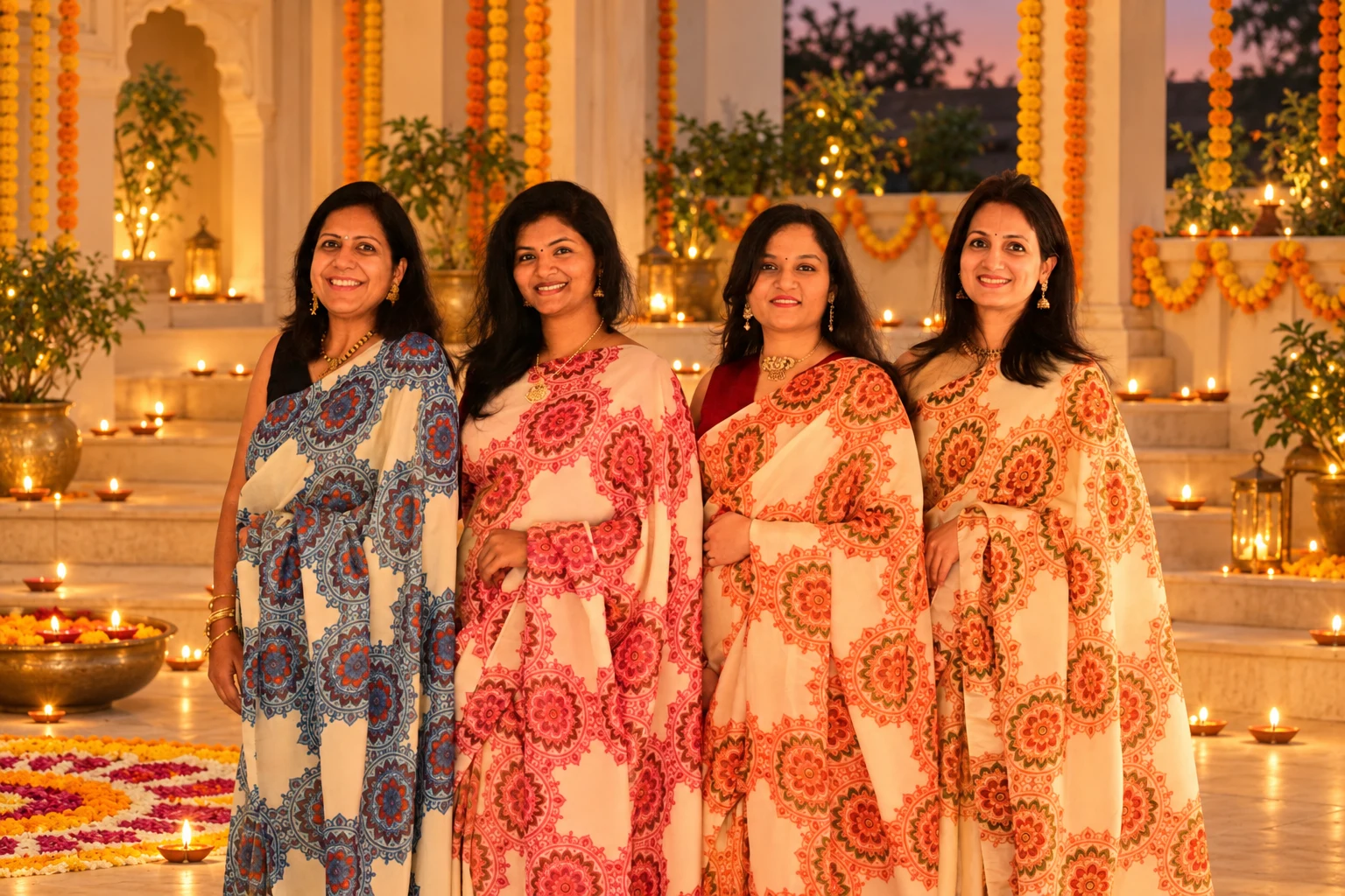 Pick your festive colour, festive group photograph 1 of 5