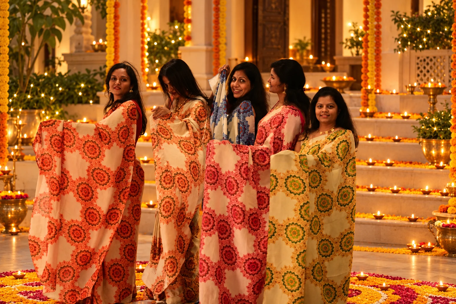 Pick your festive colour, festive group photograph 3 of 5