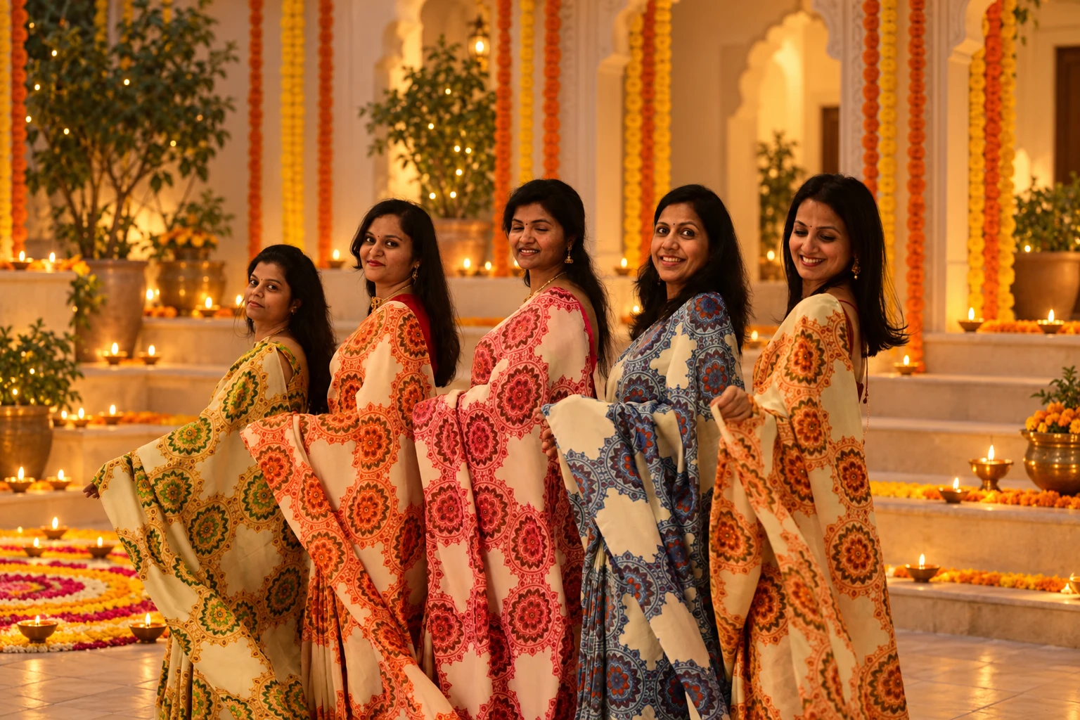 Pick your festive colour, festive group photograph 4 of 5