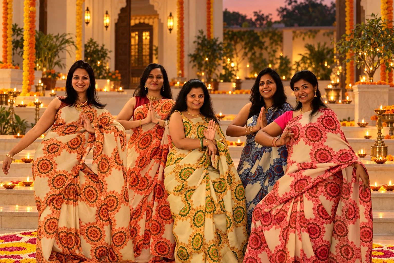 Pick your festive colour, festive group photograph 5 of 5